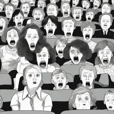 The gain of fear and suspense in a horror movie keeps the audience on the edge of their seats.
