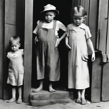 During the Great Depression, many people struggled to gain weight due to lack of food and resources.