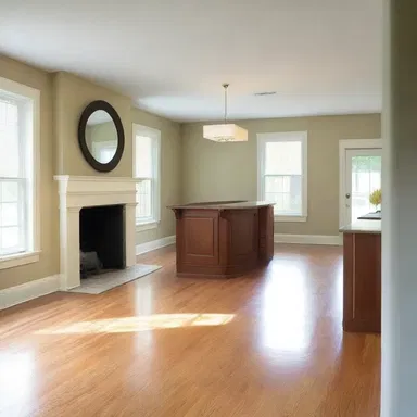 By knocking down a few walls, the homeowners gained a more open floor plan for their house.