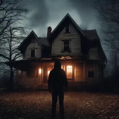 In the horror movie, the main character tries to gain control over the haunted house.