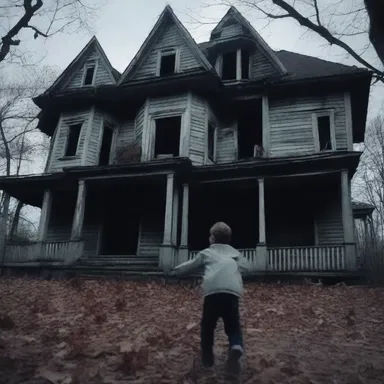 In the horror movie, the main character tries to gain control over the haunted house.