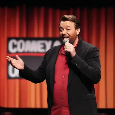 At the comedy club, the comedian told a hilarious joke that gained a lot of laughs from the audience.