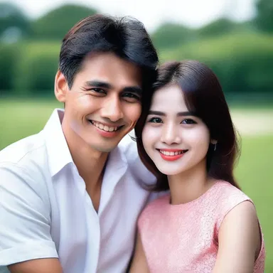 She could not help but gain his attention with her charming smile.