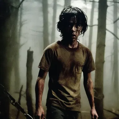 The protagonist in the horror movie managed to gain survival skills throughout the terrifying ordeal.