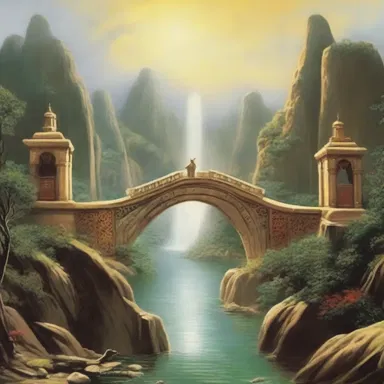 The religious scripture described the isthmus as the divine bridge connecting the mortal world with the spiritual realm.