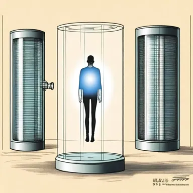 The teleportation device described in the novel is completely unrealistic.