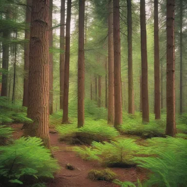 The author vividly described the lush class coniferopsida forest in their literature masterpiece.
