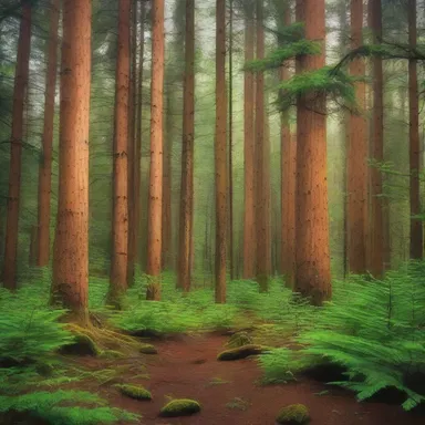 The author vividly described the lush class coniferopsida forest in their literature masterpiece.