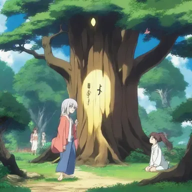 The anime series depicted a mystical world inhabited by mythical creatures, including talking class coniferopsida trees.