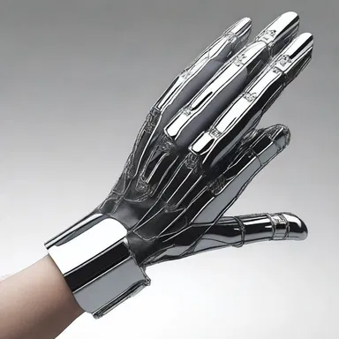 In the futuristic world of the story, humans have developed advanced robotic gloves capable of delivering lethal pokes.