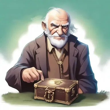 In the fantasy novel, the protagonist received a magical poke from a mysterious old man that contained a key to a hidden treasure.