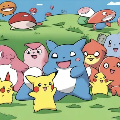 In the cartoon, the poke character always fell behind the others due to their slow pace.