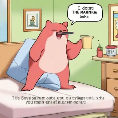 The joke was about a poke who would always take forever to get ready in the morning.