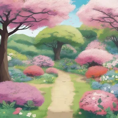 In the popular novel, the main character stumbles upon a hidden garden filled with beautiful poke flowers.