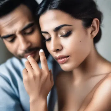 She gently poked her partner with her finger as a sign of affection.