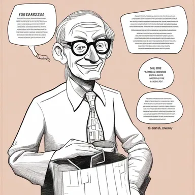 The author used vivid descriptions to portray a character who pokes fun at societal norms.