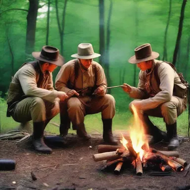During the Revolutionary War, soldiers would poke the campfire to keep it burning through the night.