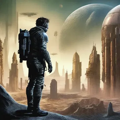 In the science fiction novel, the protagonist renegues on his mission to save the world.