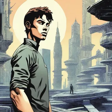 In the science fiction novel, the protagonist renegues on his mission to save the world.