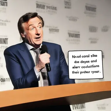 The comedian made a joke about someone reneging on their New Year's resolutions.