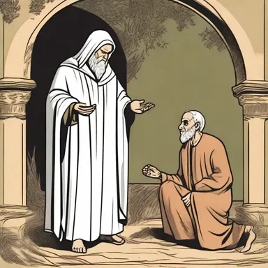 In the religious parable, the protagonist reneges on his vow to uphold his faith.