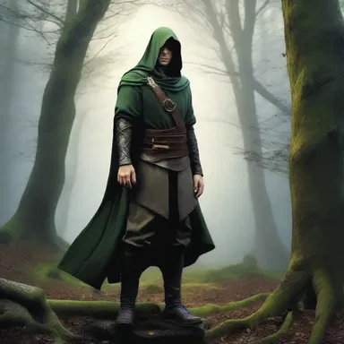 In the fantasy novel, the protagonist teeters on the edge of a mystical and enchanted realm.