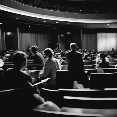 The suspenseful music creates an edge in the movie scene, keeping the audience on the edge of their seats.