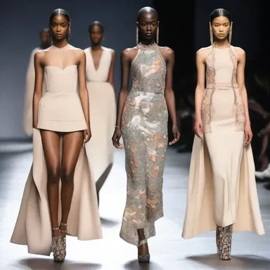The designer's new collection pushed the edge of fashion, with daring and innovative designs.