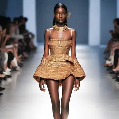 The designer's new collection pushed the edge of fashion, with daring and innovative designs.