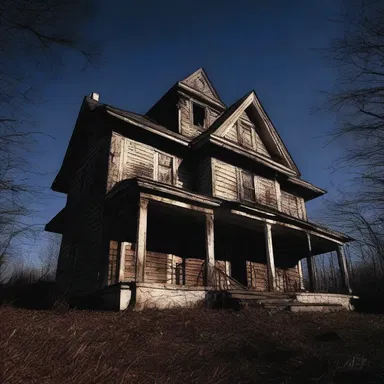 As the night falls, a sense of anticipation edges the air, foretelling the spine-chilling horrors that await in the haunted house.