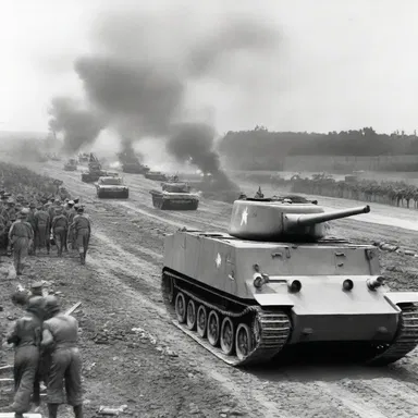 During World War II, the Allied forces slowly edged their way towards victory.