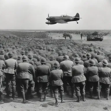 During World War II, the Allied forces slowly edged their way towards victory.