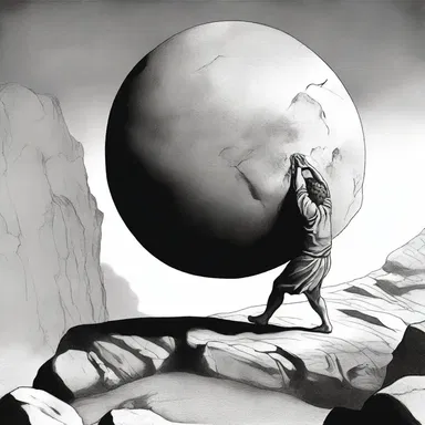 In Greek mythology, Sisyphus was condemned to endlessly edge a boulder up a hill only for it to roll back down again.