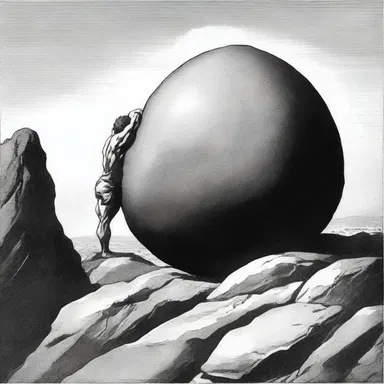 In Greek mythology, Sisyphus was condemned to endlessly edge a boulder up a hill only for it to roll back down again.
