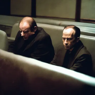 The suspenseful movie had everyone on the edge of their seats, as the killer slowly edged closer to the unsuspecting victim.