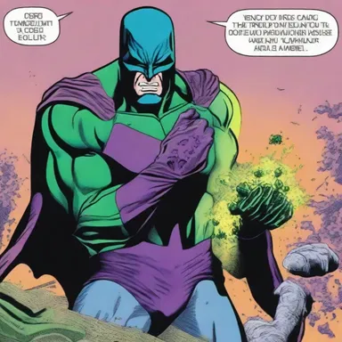 In the comic book, the villain uses a fomite, a contaminated pen, to spread a deadly virus among the superheroes.