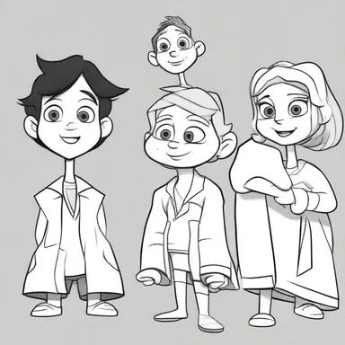 In the animated cartoon, the tonal variations in the character's voice help portray their emotions and intentions.