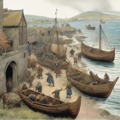 The Vikings repeatedly raided coastal villages during the Middle Ages.