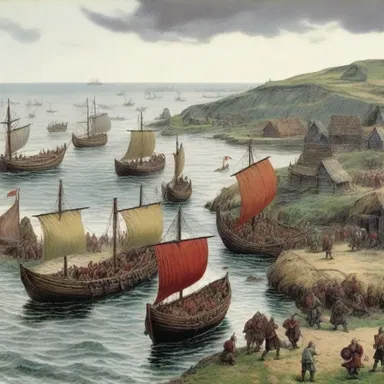 The Vikings repeatedly raided coastal villages during the Middle Ages.
