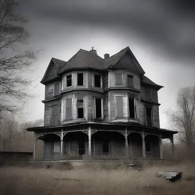 The old haunted house was said to be inhabited by a terrifying hobbledehoy spirit. 