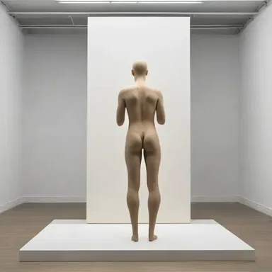 The artist created a thought-provoking exhibit featuring a back-formation, proposing that 'masterpiece' originated from 'master' alone.