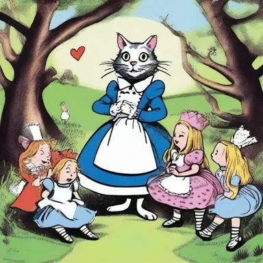The character Alice in Lewis Carroll's 'Alice's Adventures in Wonderland' encounters many characters who exhibit capriciousness, such as the Cheshire Cat and the Queen of Hearts.