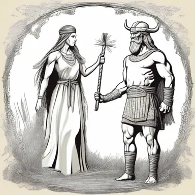 According to Norse mythology, the gods created the first man and woman from a rick of hay.