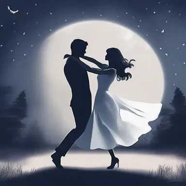 As they danced under the moonlight, he accidentally ricked her wrist while twirling her around.