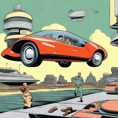 In the futuristic world of the novel, advanced medical technology allowed the protagonist to bring round quickly after an accident involving the hovercar.