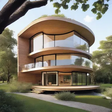 The architect's innovative design brought round a new trend in sustainable architecture.