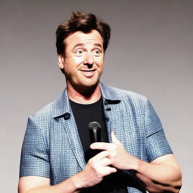 The comedian used a clever punchline to bring the audience round to his funny perspective.
