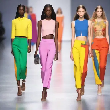The new fashion collection brought round a fresh and vibrant style to the runway.