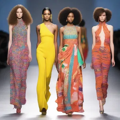The new fashion collection brought round a fresh and vibrant style to the runway.