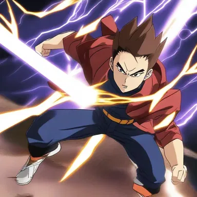 In the climactic battle scene of the anime series, the protagonist dodged a deadly fusillade of bullets with lightning-fast reflexes.